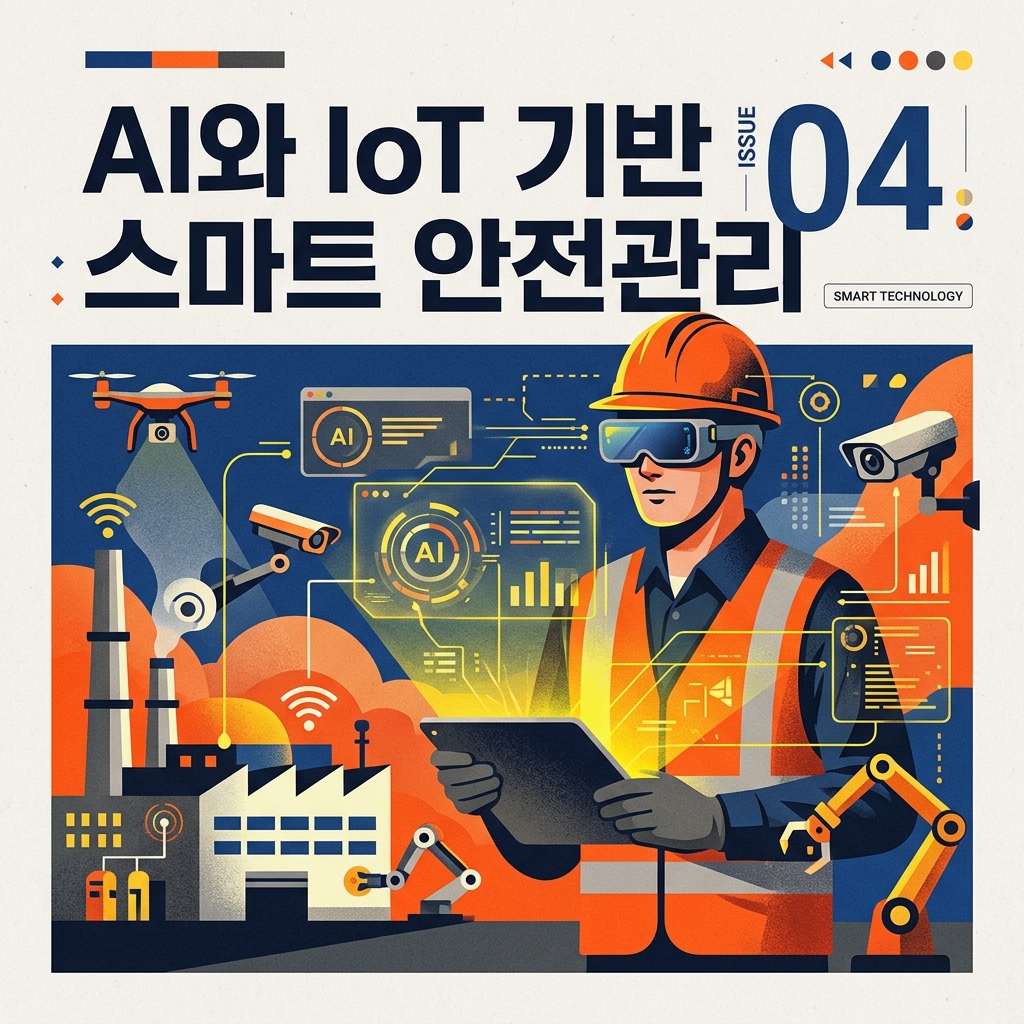 밀폐공간 작업의 위험성: 산소결핍과 유해가스 사고를 예방하는 안전관리 1 AI와 IoT 기반 스마트 안전관리 04 포스터 및 썸네일 이미지