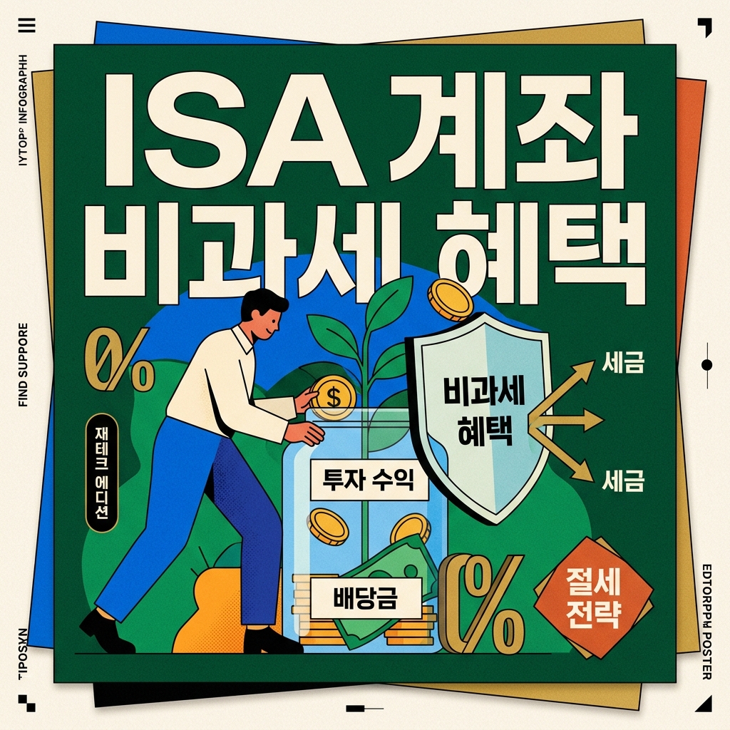ISA 계좌 비과세 혜택 완벽 가이드: 한도, 계산법, 절세 극대화 전략 1 ISA 계좌 절세 혜택 안내 썸네일 이미지