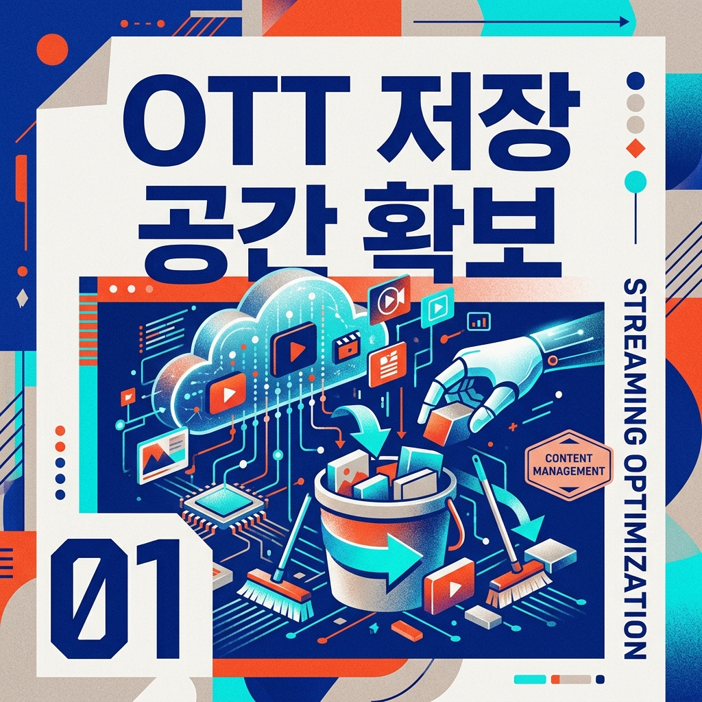 OTT 서비스 자동 다운로드 콘텐츠 삭제 및 용량 정리법 1 OTT 서비스 저장 공간 확보 방법 안내 이미지