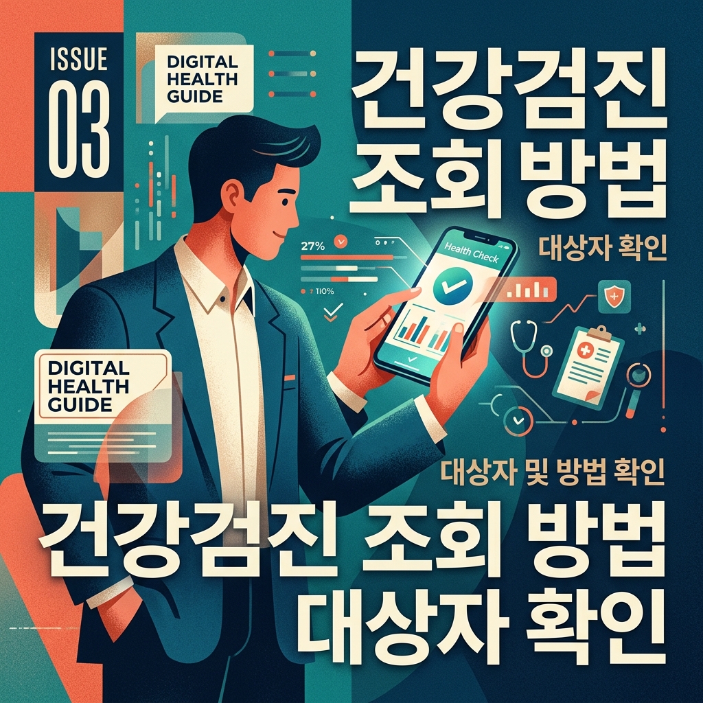 2026년 국민건강보험 공단 건강검진 대상자 조회 및 자격 확인 총정리 1 건강검진 조회 방법 및 대상자 확인 안내 썸네일 이미지