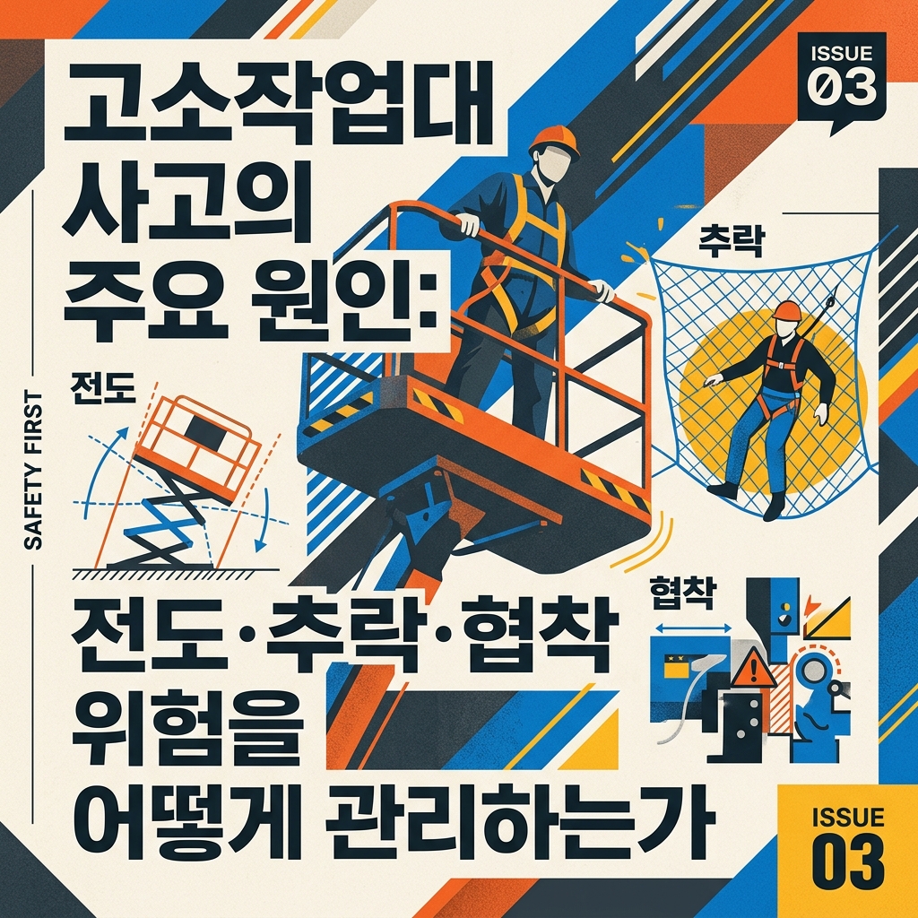 고소작업대 사고의 주요 원인: 전도·추락·협착 위험을 어떻게 관리하는가 1 고소작업대 사고의 주요 원인 전도 추락 협착 위험과 관리 방법