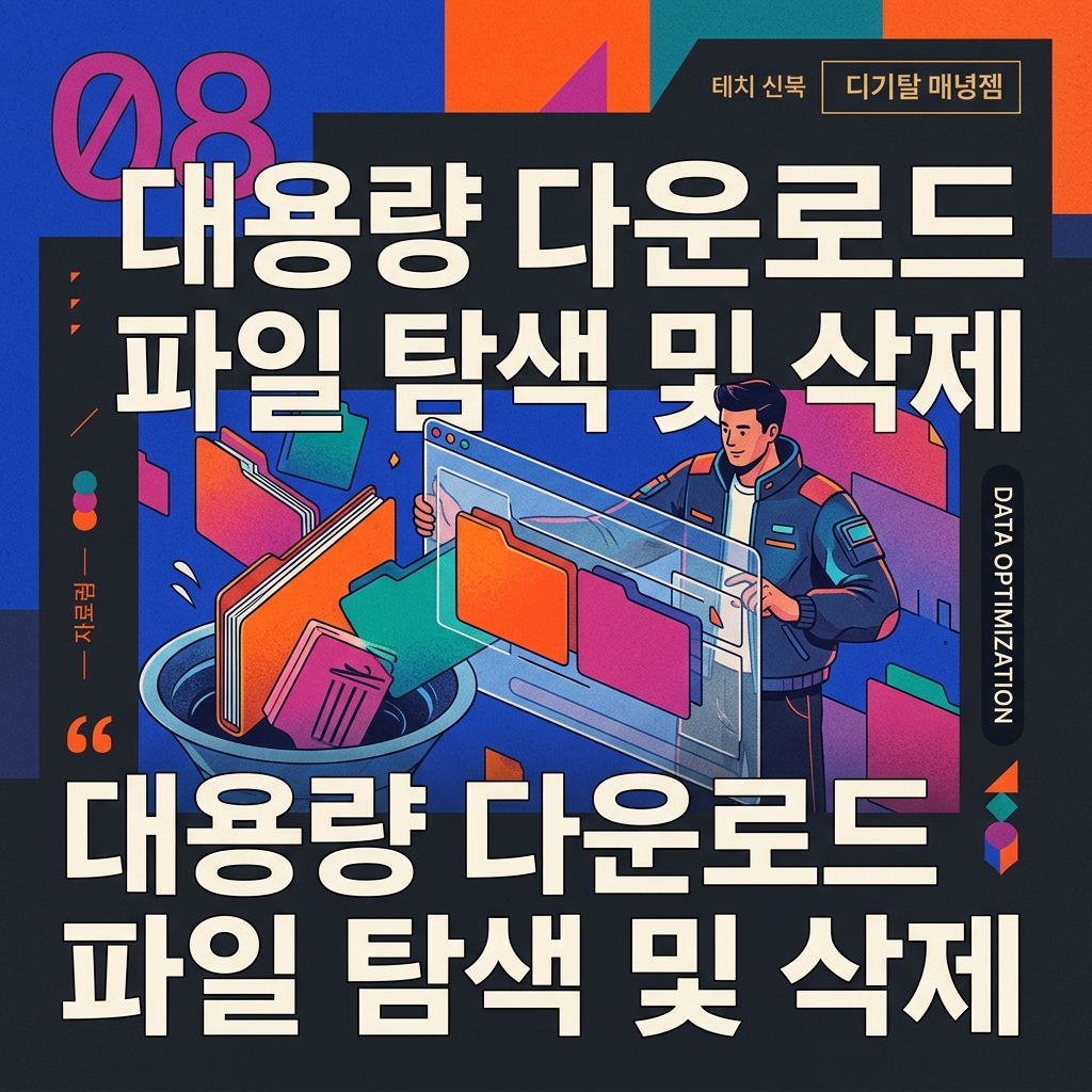 스마트폰 파일 관리자 앱을 활용한 대용량 다운로드 파일 탐색 및 삭제 1 대용량 다운로드 파일 탐색 및 삭제 방법 안내