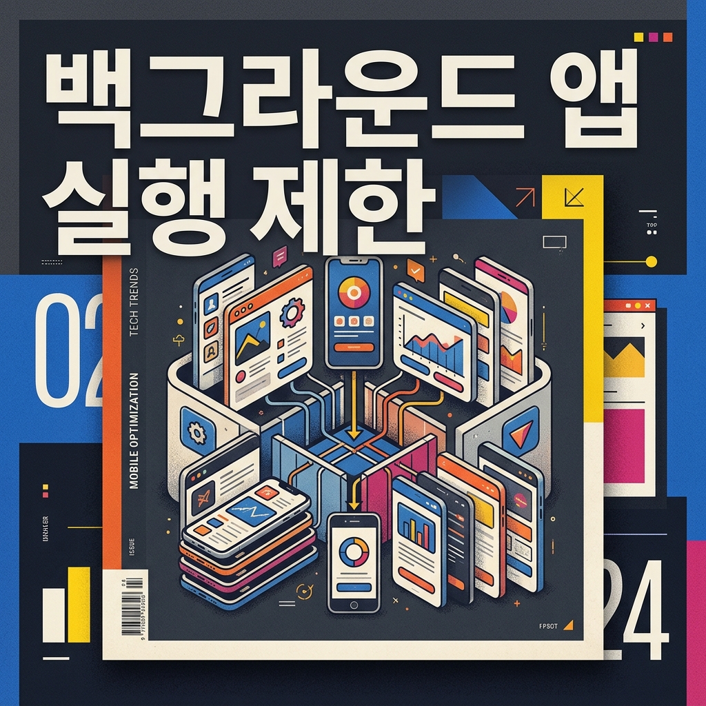 백그라운드 앱 실행 제한을 통한 구동 속도 향상 및 배터리 절약법 1 백그라운드 실병 재현 썸네일 이미지
