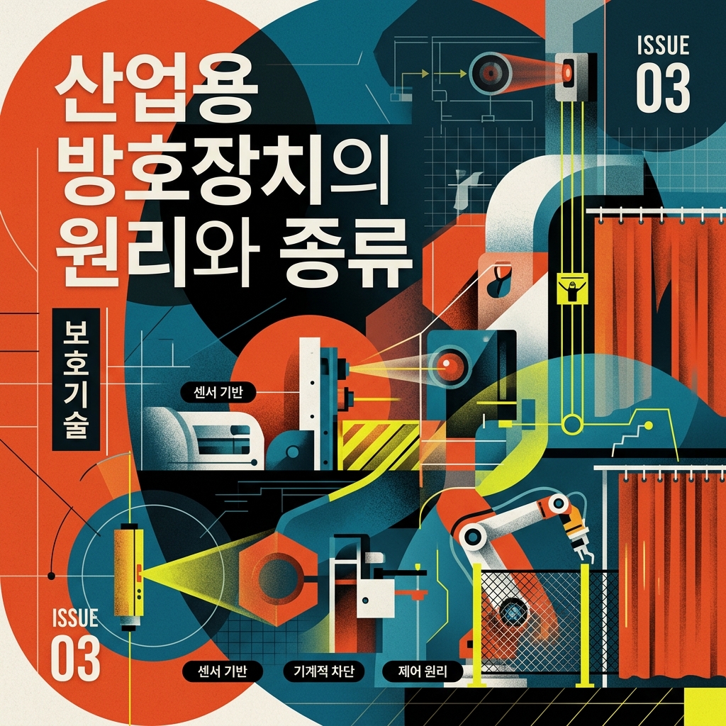 산업용 방호장치의 원리와 종류: 작업자의 위험구역 접근을 차단하는 방법 1 산업용 방호장치의 원리 및 안전 관리 구조 개념도