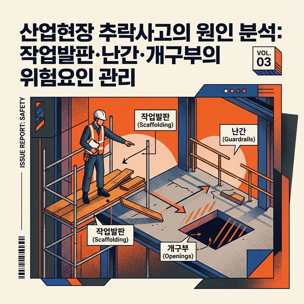 산업현장 추락사고의 원인 분석: 작업발판·난간·개구부의 위험요인 관리 1 산업현장 추락사고의 원인 분석 작업발판 난간 개구부의 위험요인 관리
