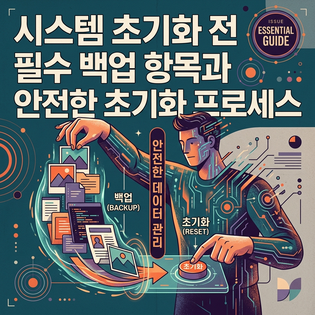 시스템 초기화 전 필수 백업 항목과 안전한 초기화 프로세스 1 시스템 초기화 전 필수 백업 안내 이미지