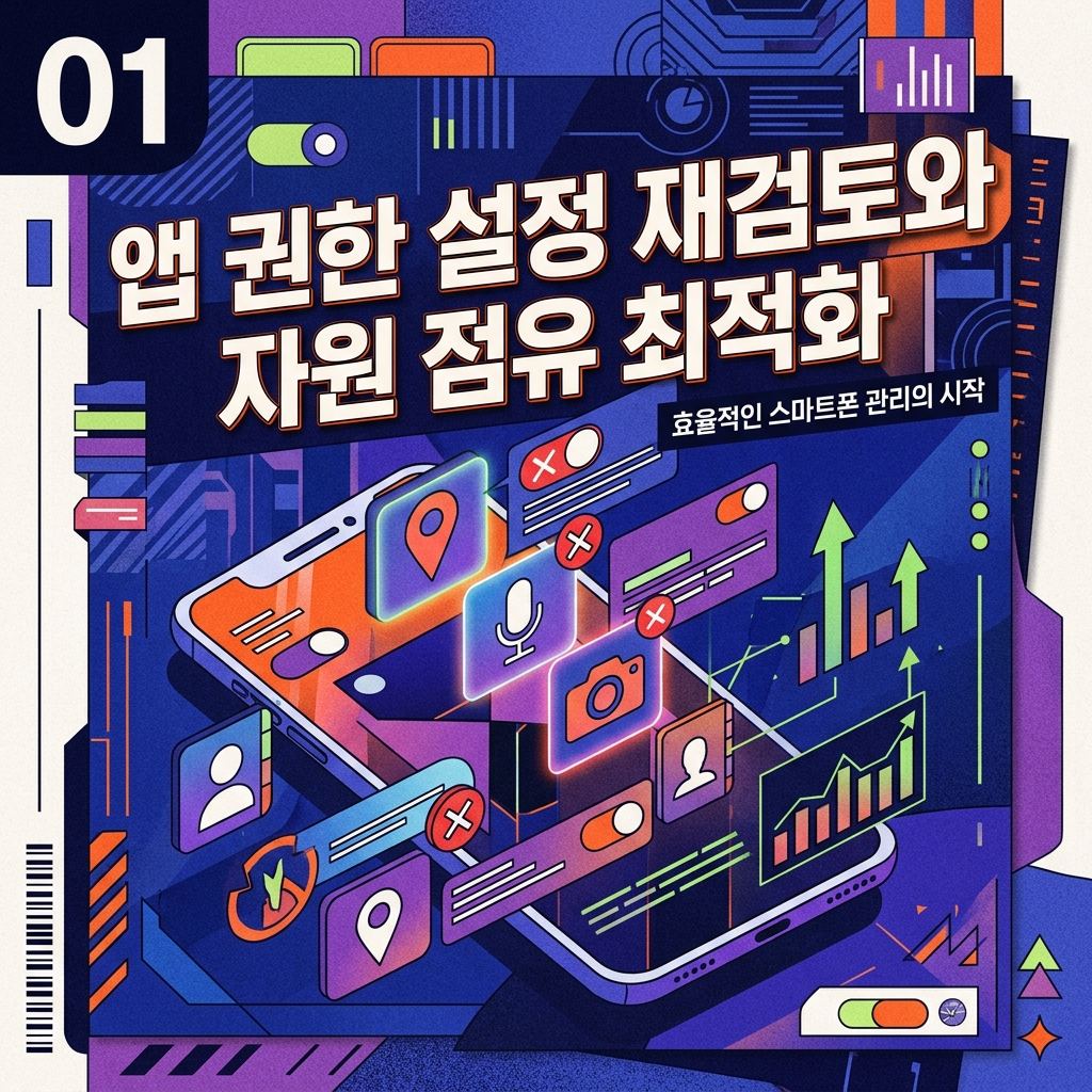 스마트폰 앱 권한 설정 재검토를 통한 시스템 자원 점유 최적화 1 앱 권한 설정 재검토 방법 섬네일 이미지