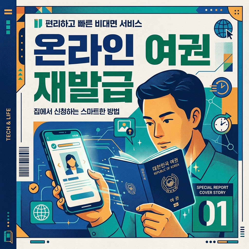 온라인 여권 재발급 신청 완벽 가이드: 준비물, 사진 규격, 수령 방법 1 온라인 여권 재발급 신청 방법 및 준비물 안내 썸네일 이미지
