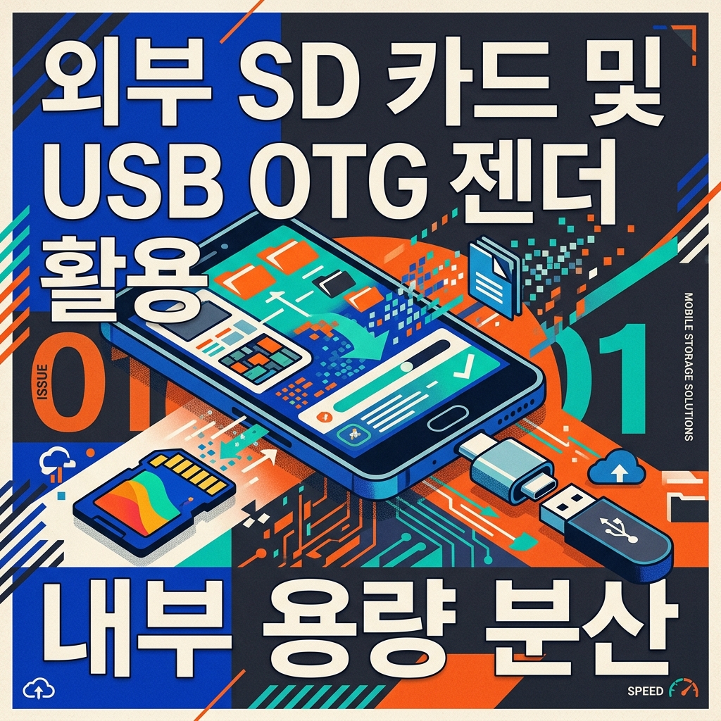 외부 SD 카드 및 USB OTG 젠더 활용을 통한 내부 용량 분산 전략 1 외부 SD 카드 및 USB 연결 안내 섬네일 이미지