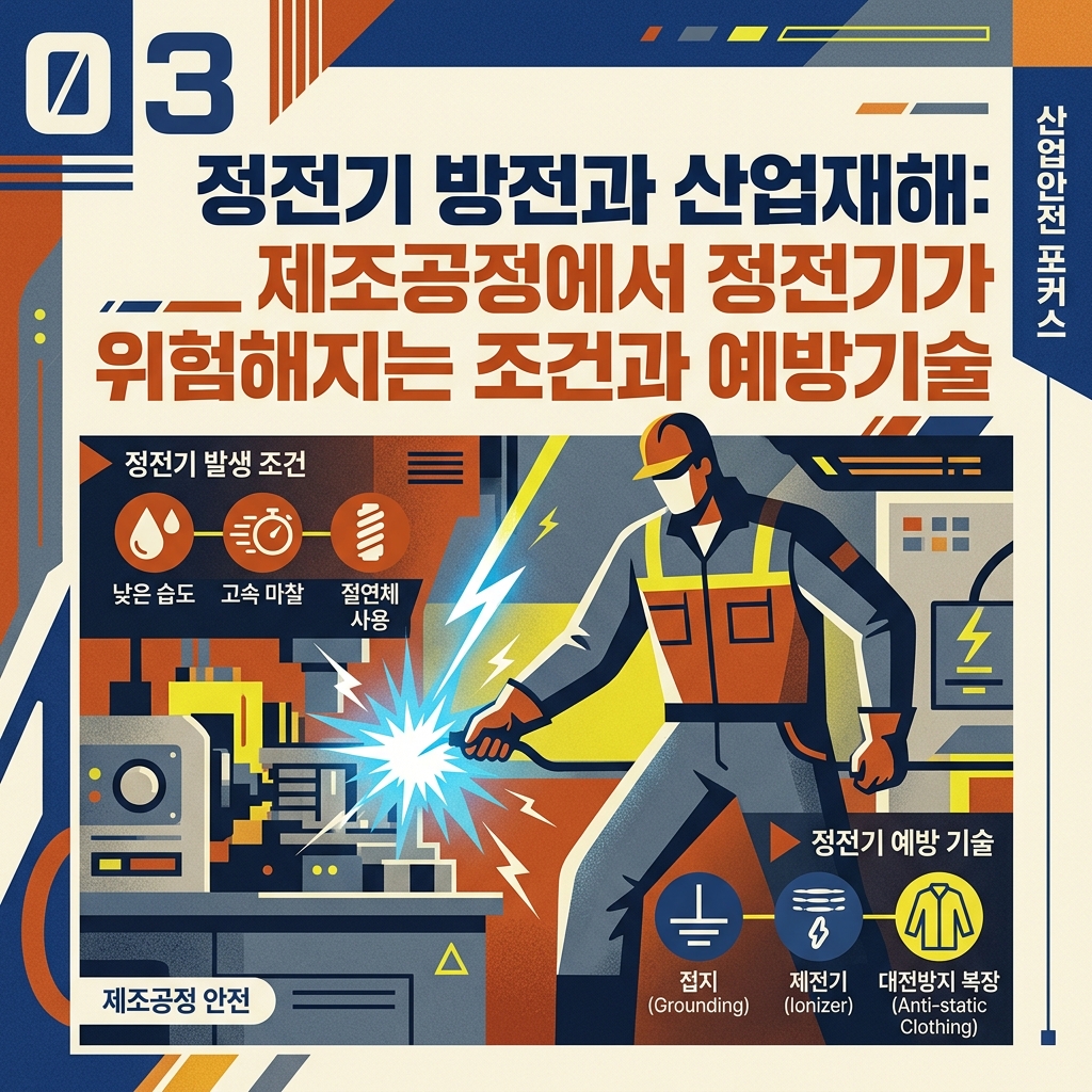 정전기 방전과 산업재해: 제조공정에서 정전기가 위험해지는 조건과 예방기술 1 정전기 방전과 산업재해 제조공정에서 정전기가 위험해지는 조건과 예방기술