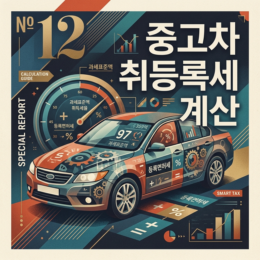 중고차 취등록세 계산 방법 요율표 및 감가상각 총정리 1 중고차 취등록세 계산 및 요율표 안내 썸네일 이미지