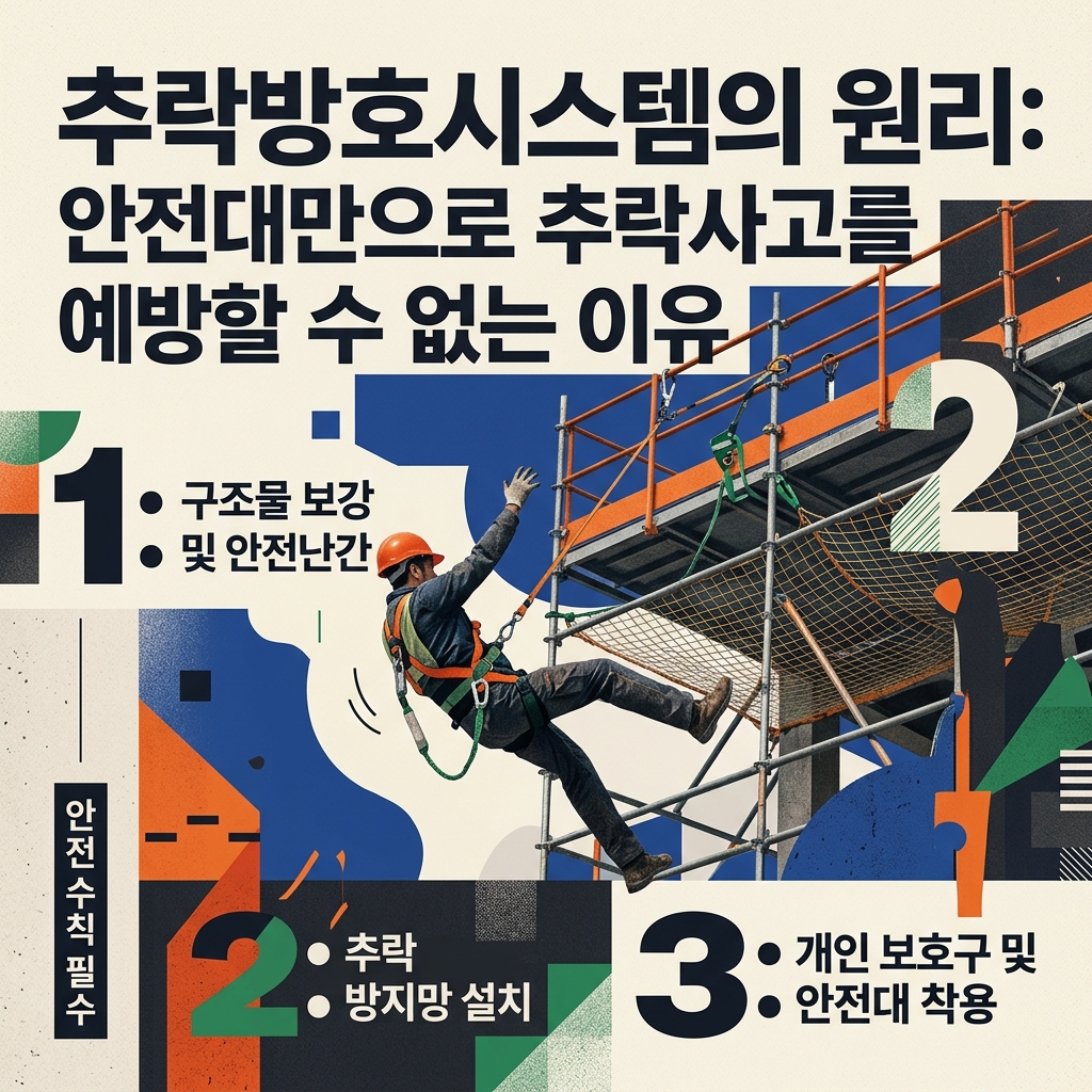 추락방호시스템의 원리: 안전대만으로 추락사고를 예방할 수 없는 이유 1 추락방호시스템의 원리 안전대만으로 추락사고를 예방할 수 없는 이유