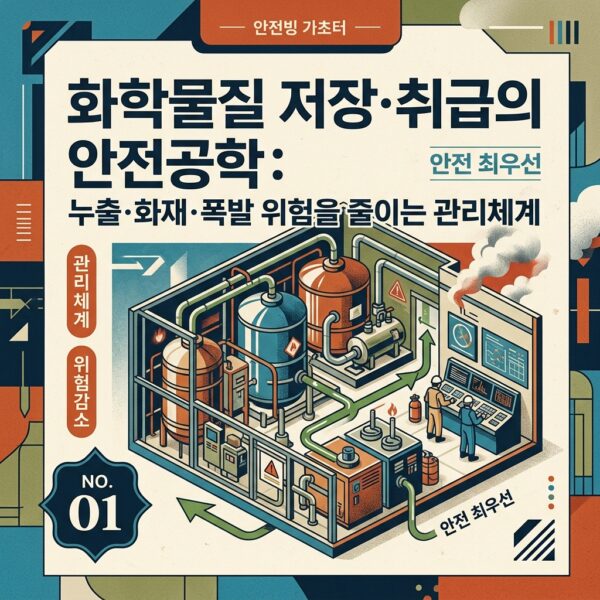 화학물질 저장·취급의 안전공학: 누출·화재·폭발 위험을 줄이는 관리체계 4 화학물질 저장 취급의 안전공학 누출 화재 폭발 위험 관리 포스터 및 썸네일