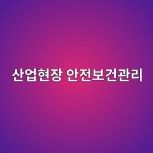 산업현장 안전보건관리체계의 핵심: 위험요인 발굴부터 개선조치까지 9 산업현장의 체계적인 안전보건관리 체계와 예방 활동을 다룬 포스터 이미지